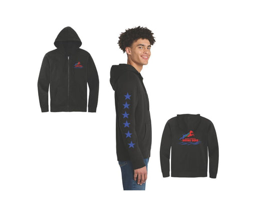 NADD Logo Zip Up Hoodie (Stars)